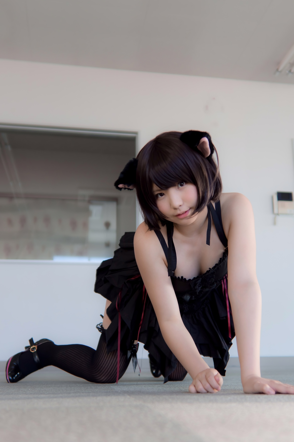 [enako] [enacat black] black silk cat girl(54)